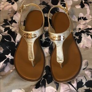 Gold Michael Kors Sandals
